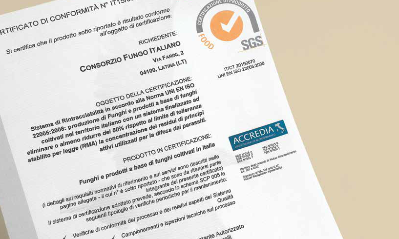 La certificazione SGS