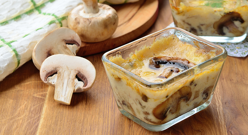 Terrinette funghi e parmigiano