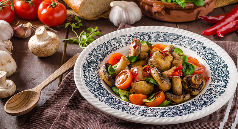 Funghi champignon alla greca