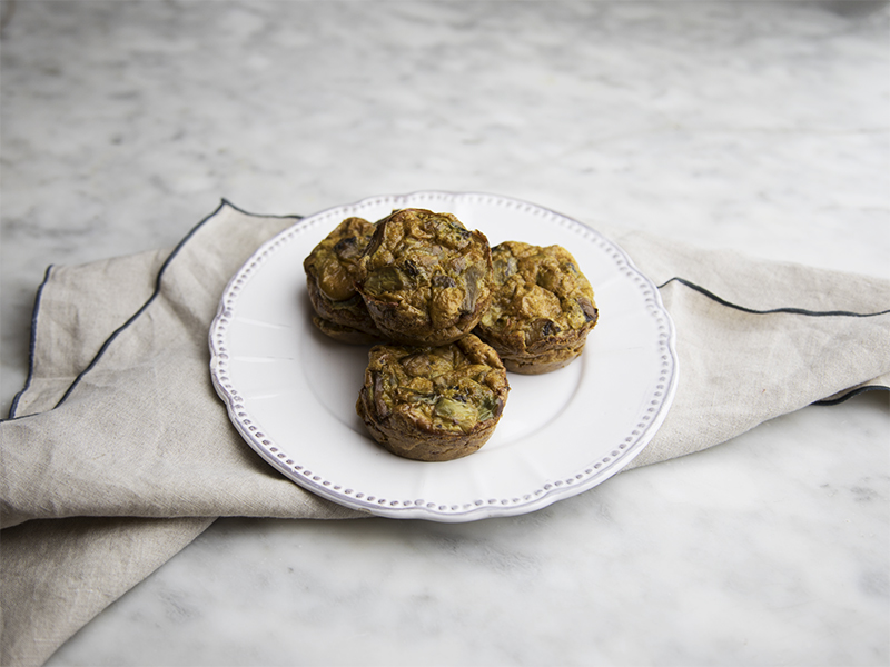 Frittatine di funghi e carciofi